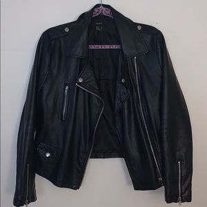 Faux leather jacket
